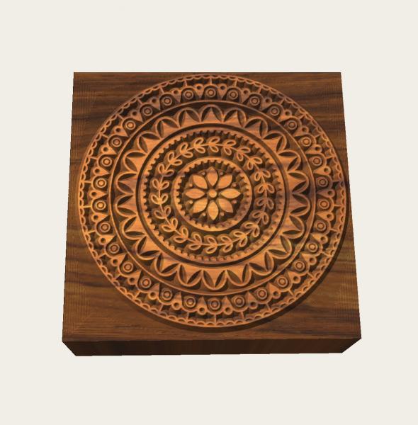 Mandalastempel aus Hartholz Mandalastempel aus Hartholz